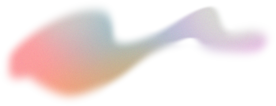 Glowy Gradient Abstract Brush Stroke Blob